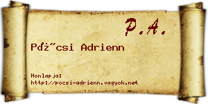 Pócsi Adrienn névjegykártya
